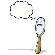 magnifying glass cartoon character N3