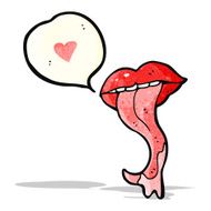 Cartoon Mouth Sticking Out Tongue N7