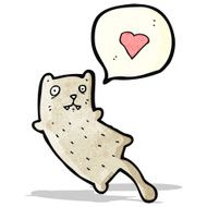 funny cartoon cat N122