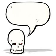 spooky skull cartoon N20