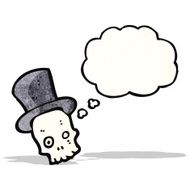 spooky skull cartoon N22