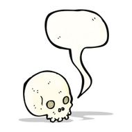 spooky cartoon skull N7