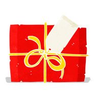 cartoon wrapped present
