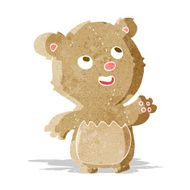 cartoon happy little teddy bear