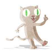 cartoon cat with idea