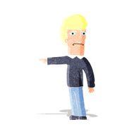 Cartoon Man Pointing N22