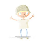cartoon boy with positive attitude N2