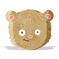 cartoon teddy bear head N2