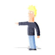 Cartoon Man Pointing N23