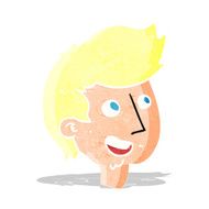 cartoon happy boy face
