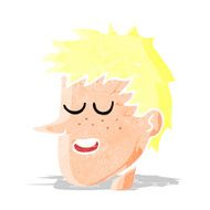 cartoon happy boy face N2