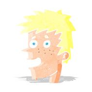 cartoon happy boy face N3