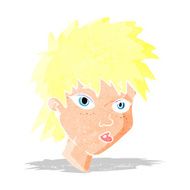 cartoon curious girl N2