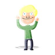 cartoon happy boy N19