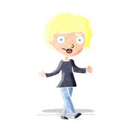 cartoon confused woman N29