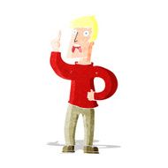 cartoon man with complaint