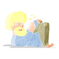 cartoon hippie man N6