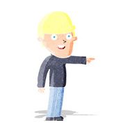 cartoon pointing man N21
