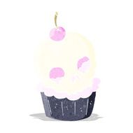 cartoon halloween cup cake