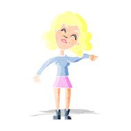 cartoon woman only joking