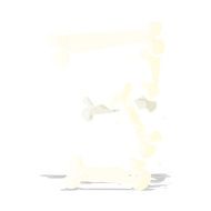 cartoon halloween bone number