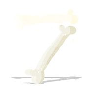 cartoon halloween bone number N3