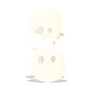 cartoon halloween bone number N8
