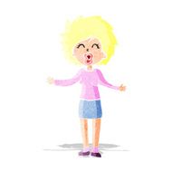 cartoon loud woman