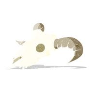 cartoon ram skull
