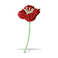 cartoon flower N109