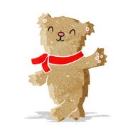 cartoon waving teddy bear N4