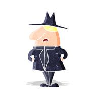 cartoon man in coat and hat