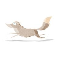 Cartoon Wolf Running N3