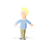cartoon surprised man N11
