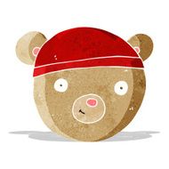 cartoon teddy bear head N4