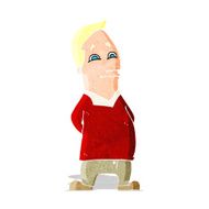 cartoon friendly man N7