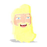 cartoon laughing bearded man