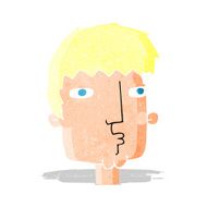 cartoon curious man N6