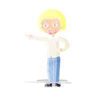 cartoon woman telling off
