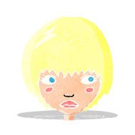 cartoon unhappy girl