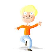 cartoon dancing man N31