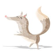 cartoon happy wolf N2