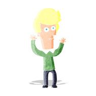 cartoon shocked man N21