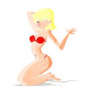 cartoon sexy bikini girl