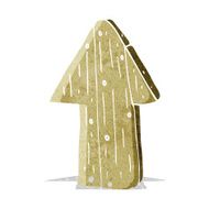 cartoon wooden direction arrow N2