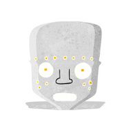 cartoon robot head N14