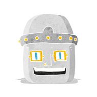 cartoon robot head N15