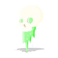 gross halloween skull cartoon N3