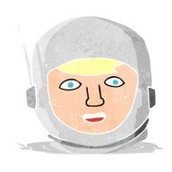 cartoon astronaut head