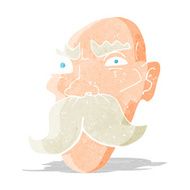 cartoon angry old man N9